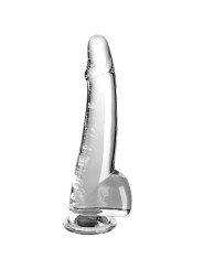King Cock - Clear Dildo Con Testicoli 19 Cm Trasparente - - Dildo Realistici | erosidea.com