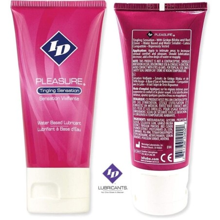 Id Pleasure - Lubrificante A Base Acqua Sensazione Tingente Tubo Da Viaggio 60 Ml - ID PLEASURE - A Base Acqua | erosidea.com