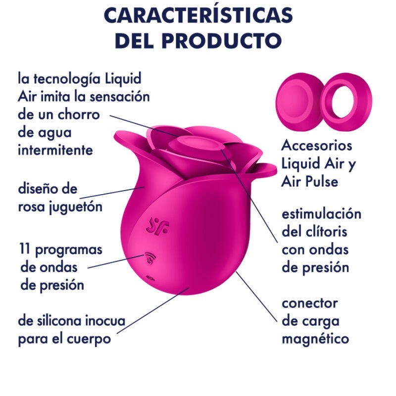 Air Pulse Vibratore Moderno Pro 2 Blossom - SATISFYER AIR PULSE - Succhia Clitoride | erosidea.com