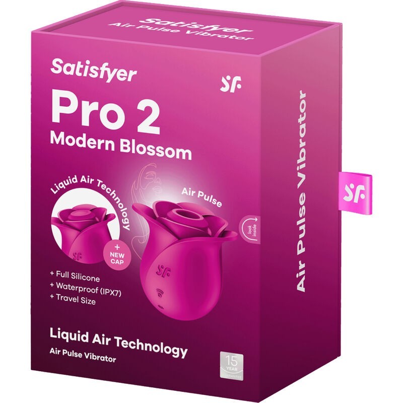 Air Pulse Vibratore Moderno Pro 2 Blossom - SATISFYER AIR PULSE - Succhia Clitoride | erosidea.com