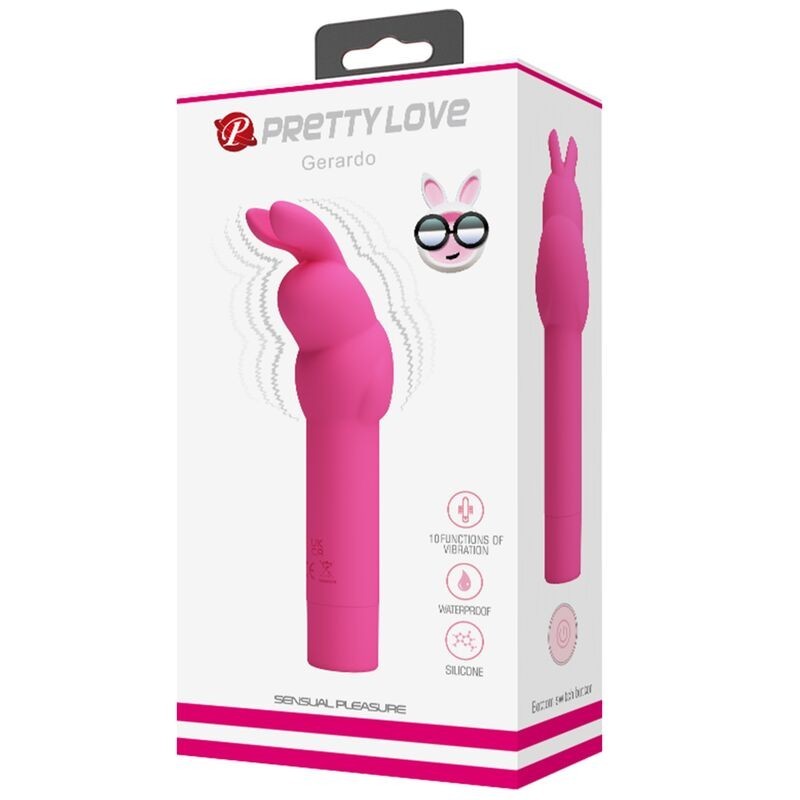 Vibratore In Silicone Rabbit Gerardo Fuschia - PRETTY LOVE - Vibratori Rabbit | erosidea.com