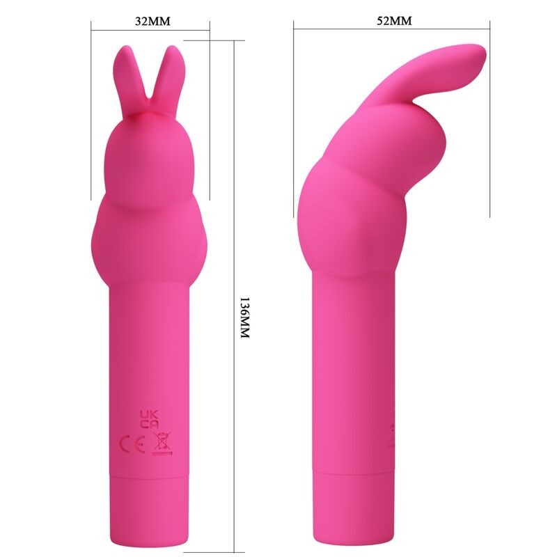 Vibratore In Silicone Rabbit Gerardo Fuschia - PRETTY LOVE - Vibratori Rabbit | erosidea.com