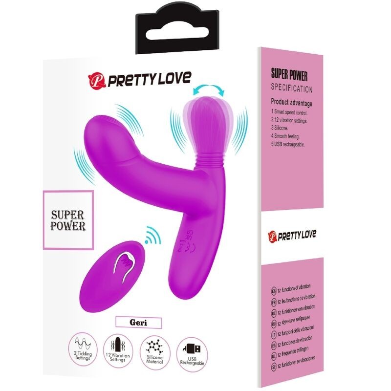 MASSAGGIATORE PER CLITORIDE GERI TELECOMANDO ROSA - PRETTY LOVE FLIRTATION - Vibratori Clitoride | erosidea.com