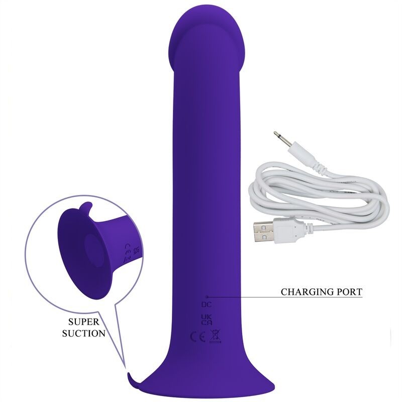 Dildo Vibrante Murray Youth E Violetto Ricaricabile - PRETTY LOVE LED - Vibratori | erosidea.com