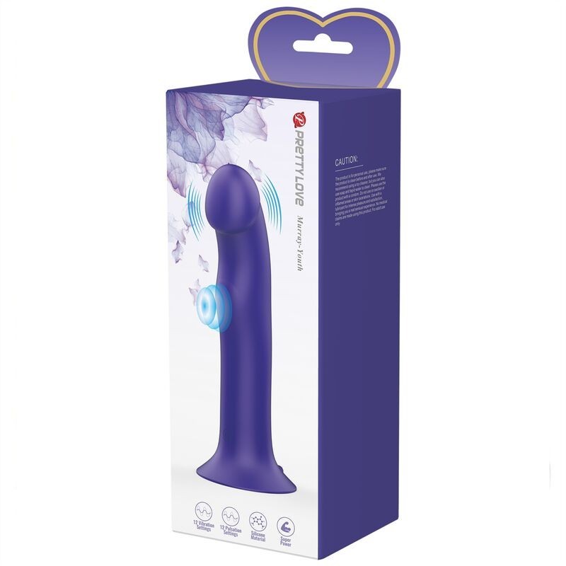 Dildo Vibrante Murray Youth E Violetto Ricaricabile - PRETTY LOVE LED - Vibratori | erosidea.com