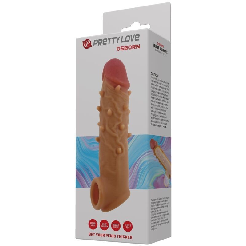 Copertura Pensa Estensione Stimolante Osborn - PRETTY LOVE MALE - Guaine e Prolunghe | erosidea.com