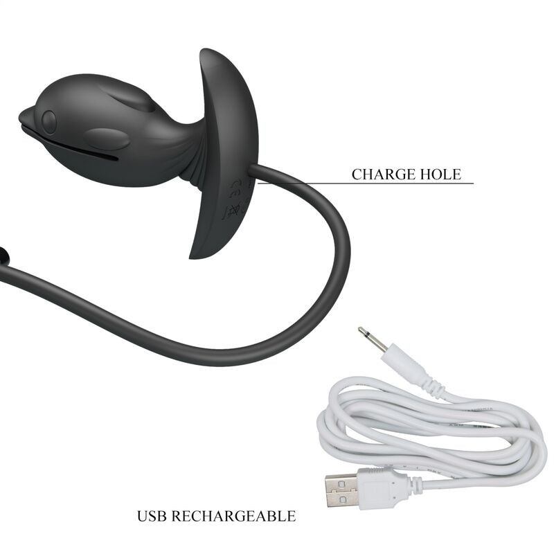 Plug Anale Delfin Gonfiabile E Ricaricabile - PRETTY LOVE BOTTOM - Plug e Catene Anali | erosidea.com