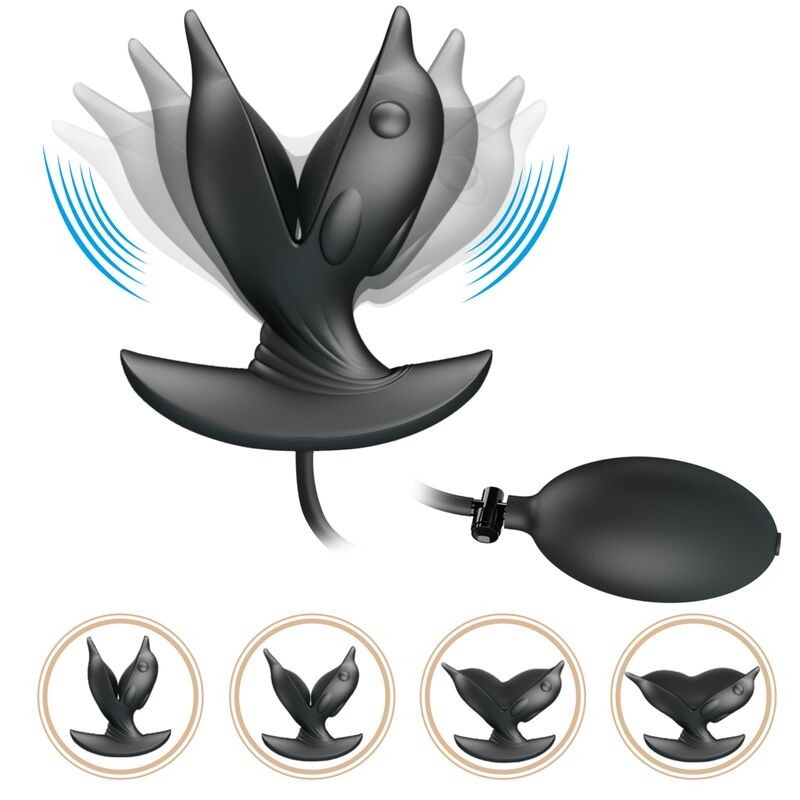 Plug Anale Delfin Gonfiabile E Ricaricabile - PRETTY LOVE BOTTOM - Plug e Catene Anali | erosidea.com