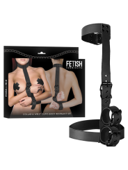 Fetish Submissive Bondage - Set Di Contenimento Del Corpo Con Colletto E Polsini - FETISH SUBMISSIVE BONDAGE - Manette e Polsini | erosidea.com