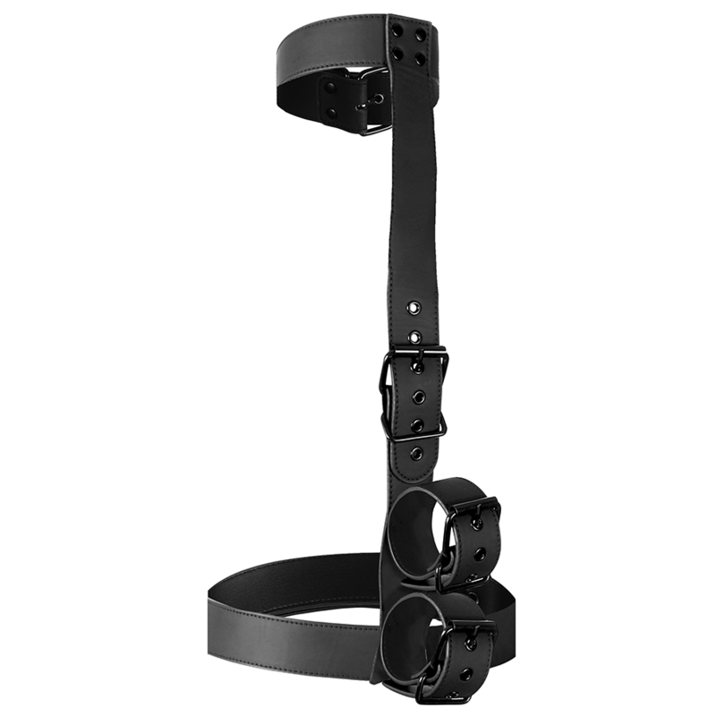 Fetish Submissive Bondage - Set Di Contenimento Del Corpo Con Colletto E Polsini - FETISH SUBMISSIVE BONDAGE - Manette e Polsini | erosidea.com
