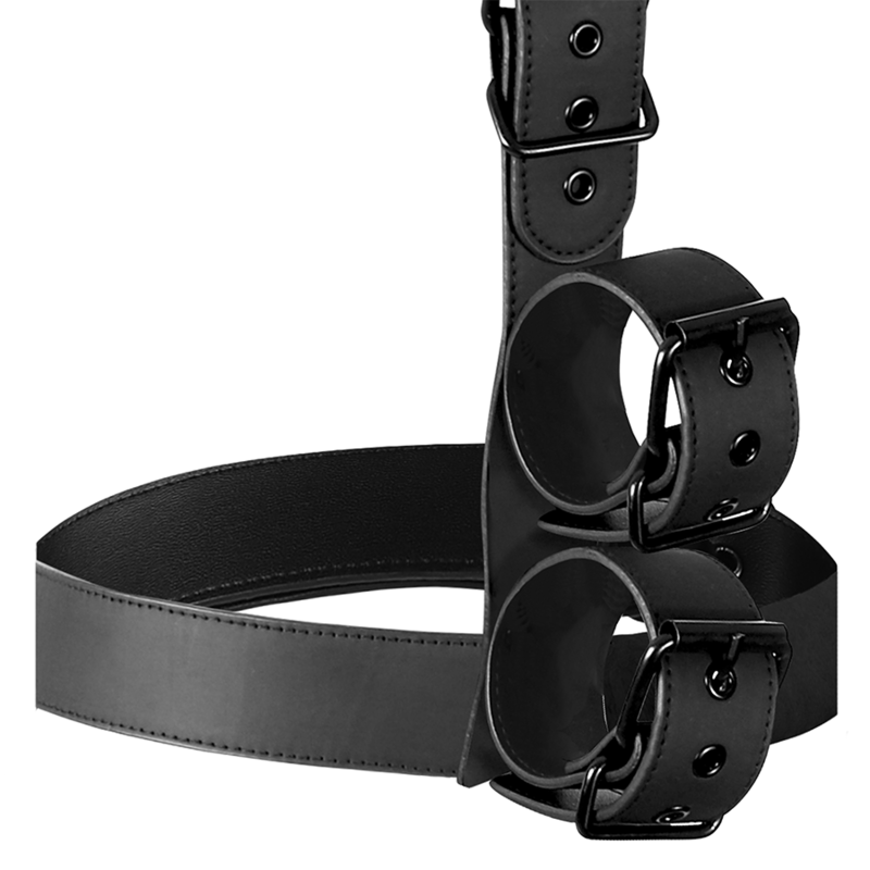 Fetish Submissive Bondage - Set Di Contenimento Del Corpo Con Colletto E Polsini - FETISH SUBMISSIVE BONDAGE - Manette e Polsini | erosidea.com