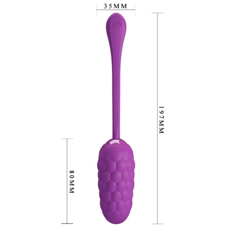 Uovo Vibrante Con Texture Marina Ricaricabile Viola Chiaro - PRETTY LOVE SMART - Vibratori | erosidea.com