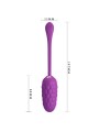 Uovo Vibrante Con Texture Marina Ricaricabile Viola Chiaro - PRETTY LOVE SMART - Vibratori | erosidea.com