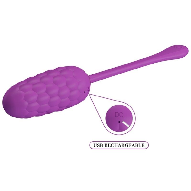 Uovo Vibrante Con Texture Marina Ricaricabile Viola Chiaro - PRETTY LOVE SMART - Vibratori | erosidea.com