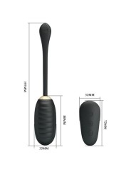 Uovo Vibrante Ricaricabile Doreen Luxury Nero - PRETTY LOVE SMART - Vibratori | erosidea.com