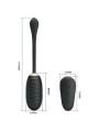 Uovo Vibrante Ricaricabile Doreen Luxury Nero - PRETTY LOVE SMART - Vibratori | erosidea.com