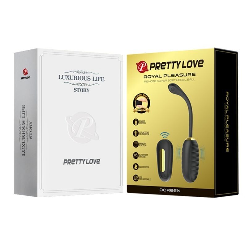 Uovo Vibrante Ricaricabile Doreen Luxury Nero - PRETTY LOVE SMART - Vibratori | erosidea.com