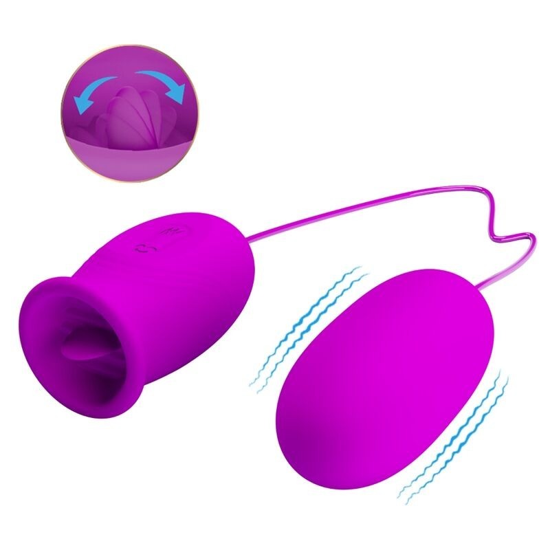 Vibratore Ricaricabile Daisy Dual Egg Viola - PRETTY LOVE FLIRTATION - Vibratori | erosidea.com