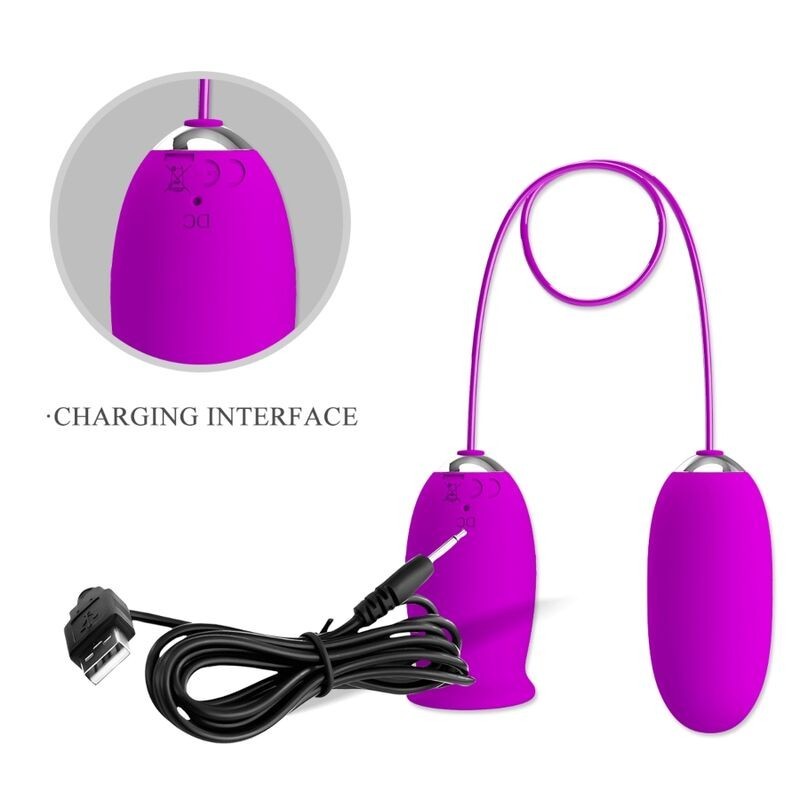 Vibratore Ricaricabile Daisy Dual Egg Viola - PRETTY LOVE FLIRTATION - Vibratori | erosidea.com