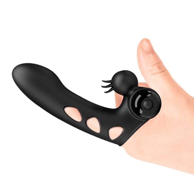 Vibratore Copertura Per Dita Orlando Nera - PRETTY LOVE MALE - Masturbatori | erosidea.com