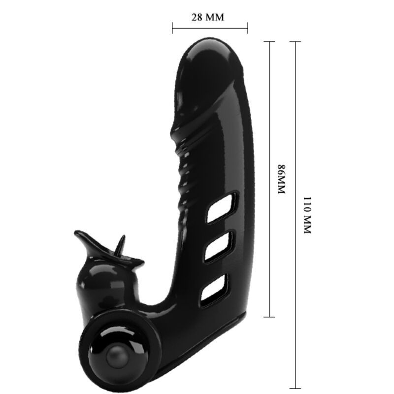 Vibratore Copertura Per Dita Corbin Nera - PRETTY LOVE MALE - Masturbatori | erosidea.com