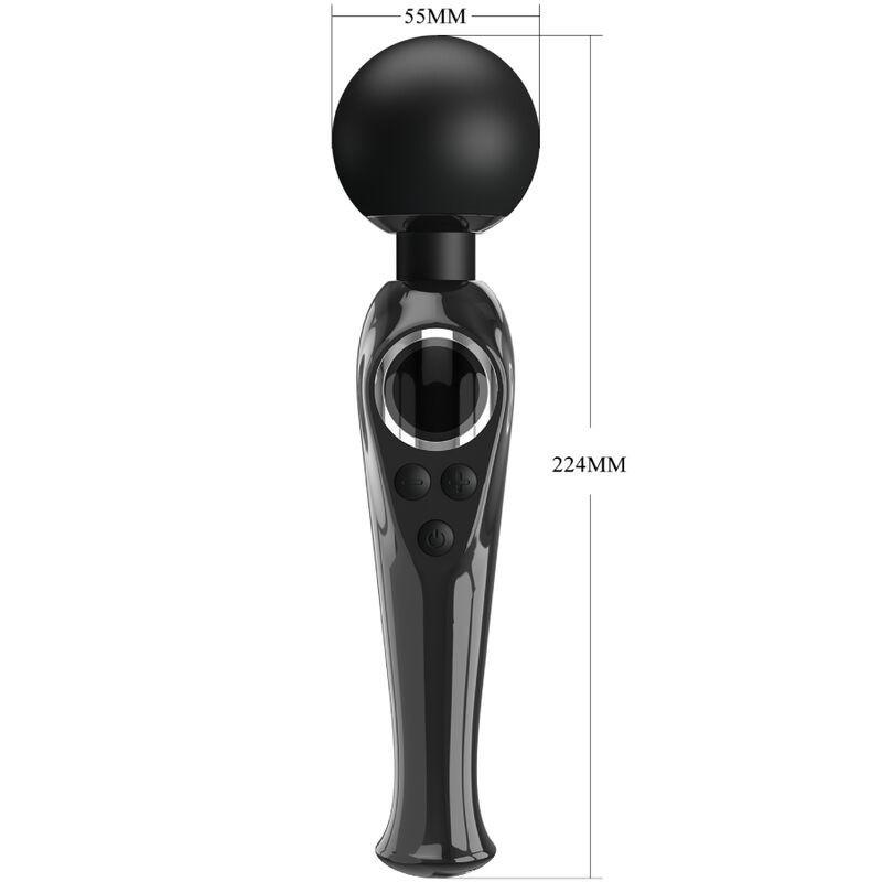 Wand Vibrante Skyler Nera - PRETTY LOVE LED - Magic Wand | erosidea.com