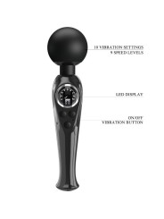 Wand Vibrante Skyler Nera - PRETTY LOVE LED - Magic Wand | erosidea.com