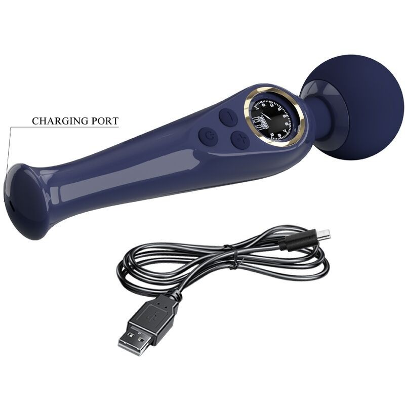 Wand Vibrante Skyler Blu - PRETTY LOVE LED - Magic Wand | erosidea.com