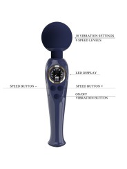 Wand Vibrante Skyler Blu - PRETTY LOVE LED - Magic Wand | erosidea.com