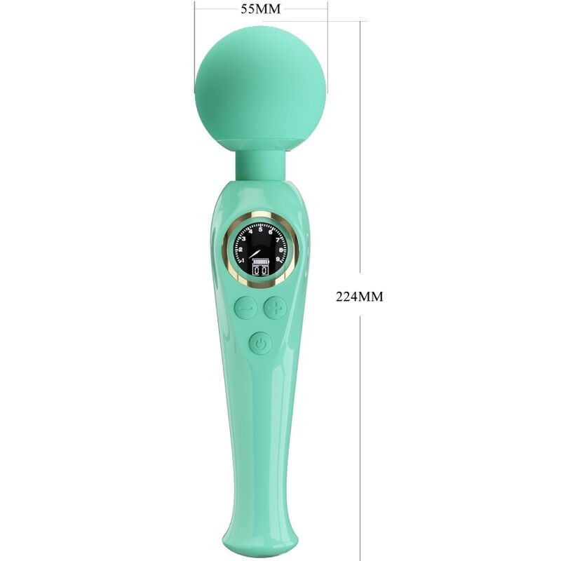 Wand Massaggiatore Skyler Pretty Love Led Verde - PRETTY LOVE LED - Magic Wand | erosidea.com