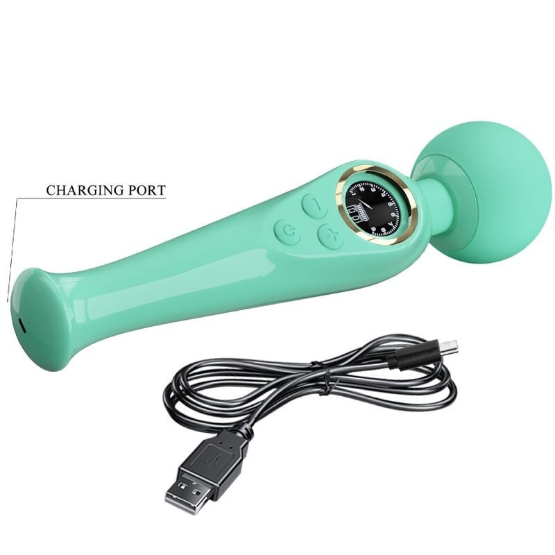 Wand Massaggiatore Skyler Pretty Love Led Verde - PRETTY LOVE LED - Magic Wand | erosidea.com