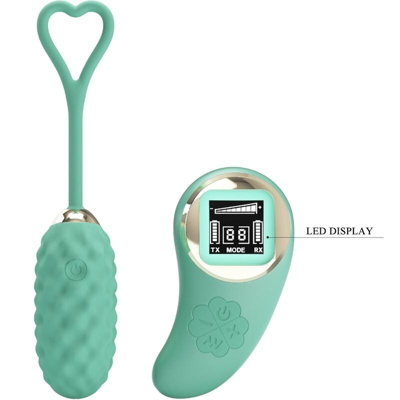 Ovetto Vibrante Con Telecomando Verde Vivian - PRETTY LOVE LED - Ovetti Palline Sfere | erosidea.com