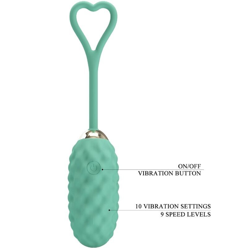 Ovetto Vibrante Con Telecomando Verde Vivian - PRETTY LOVE LED - Ovetti Palline Sfere | erosidea.com