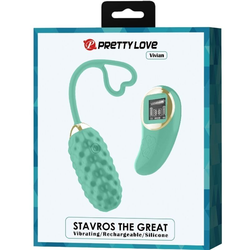 Ovetto Vibrante Con Telecomando Verde Vivian - PRETTY LOVE LED - Ovetti Palline Sfere | erosidea.com