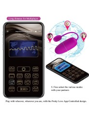 Ninfa Uovo Vibrante App Controllato Viola - PRETTY LOVE BOTTOM - Vibratori | erosidea.com