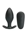 Pretty Love - Vibratore Ricaricabile Plug Anale Regina Nero - PRETTY LOVE BOTTOM - Plug e Catene Anali | erosidea.com