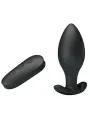 Pretty Love - Vibratore Ricaricabile Plug Anale Regina Nero - PRETTY LOVE BOTTOM - Plug e Catene Anali | erosidea.com
