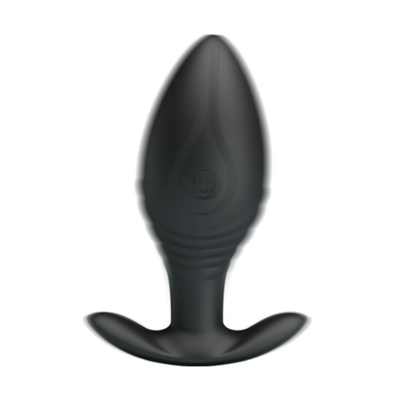 Pretty Love - Vibratore Ricaricabile Plug Anale Regina Nero - PRETTY LOVE BOTTOM - Plug e Catene Anali | erosidea.com