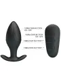 Pretty Love - Vibratore Ricaricabile Plug Anale Regina Nero - PRETTY LOVE BOTTOM - Plug e Catene Anali | erosidea.com