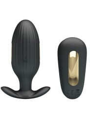 Vibratore Anale Ricaricabile Kelly Plug Nero - PRETTY LOVE BOTTOM - Plug e Catene Anali | erosidea.com