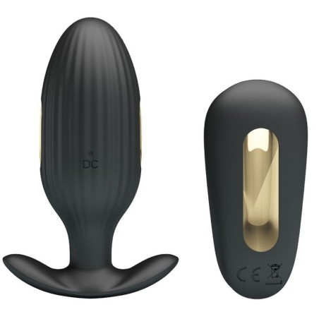 Vibratore Anale Ricaricabile Kelly Plug Nero - PRETTY LOVE BOTTOM - Plug e Catene Anali | erosidea.com