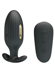 Vibratore Anale Ricaricabile Kelly Plug Nero - PRETTY LOVE BOTTOM - Plug e Catene Anali | erosidea.com