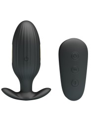 Vibratore Anale Ricaricabile Kelly Plug Nero - PRETTY LOVE BOTTOM - Plug e Catene Anali | erosidea.com