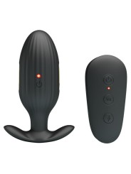 Vibratore Anale Ricaricabile Kelly Plug Nero - PRETTY LOVE BOTTOM - Plug e Catene Anali | erosidea.com