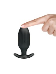 Vibratore Anale Ricaricabile Kelly Plug Nero - PRETTY LOVE BOTTOM - Plug e Catene Anali | erosidea.com