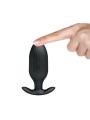 Vibratore Anale Ricaricabile Kelly Plug Nero - PRETTY LOVE BOTTOM - Plug e Catene Anali | erosidea.com