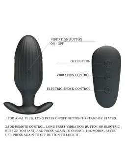 Intense - Chandler Anal Plug 10 Vibrazioni Nero Telecomando - INTENSE ANAL TOYS - Plug e Catene Anali | erosidea.com