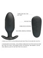 Vibratore Anale Ricaricabile Kelly Plug Nero - PRETTY LOVE BOTTOM - Plug e Catene Anali | erosidea.com