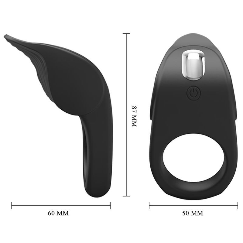 Anello Vibrante Per Pene Susanna Nero - PRETTY LOVE MALE - Masturbatori | erosidea.com