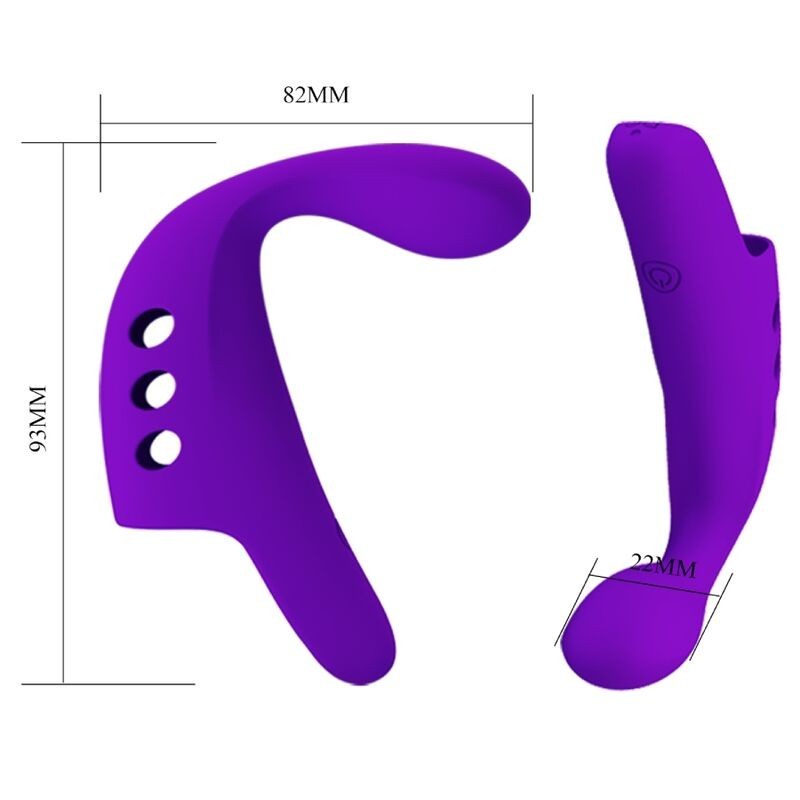 Vibratore Da Dita Ricaricabile Gorgon Viola - PRETTY LOVE SMART - Vibratori | erosidea.com